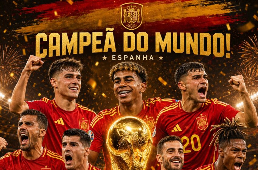 Espanha vence a Argentina e conquista o bicampeonato da Copa do Mundo de 2026