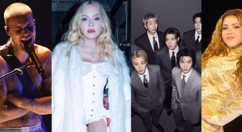  Madonna abre show do intervalo da final da Copa de 2026 ao lado de Ronaldo e Ronaldinho