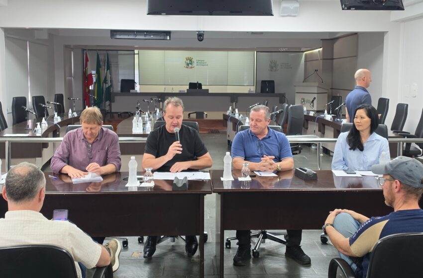  Câmara realiza reunião de trabalho para debater a limpeza e a manutenção das ciclovias de Chapecó
