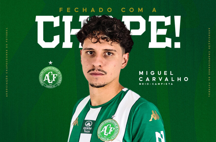  Fechado com a Chape: meio-campista Miguel Carvalho reforça o Verdão