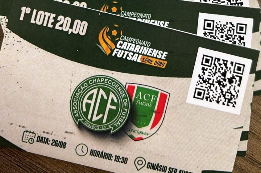  Chape Futsal abre venda de ingressos para duelo regional pela Série Ouro