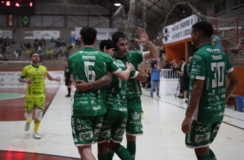  Chape Futsal faz 7 a 2 na ACF/Concórdia e lidera absoluta a Série Ouro