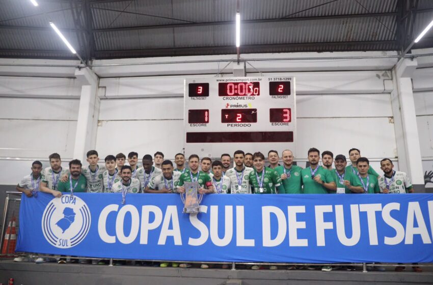  Chape Futsal é vice-campeã da Copa Sul